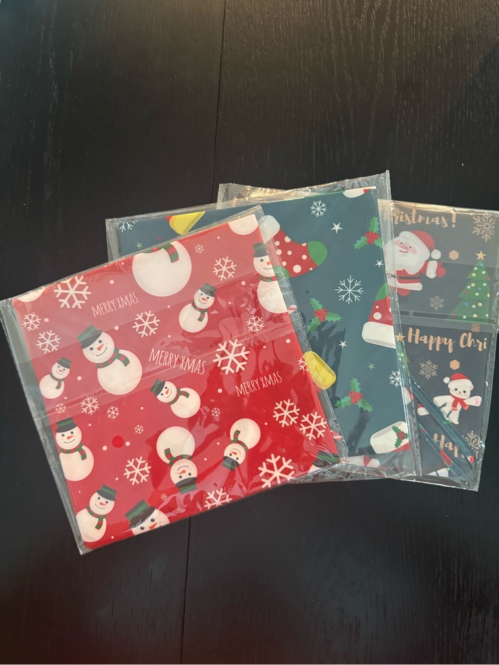 3pc Christmas Dog Bandana Set Small Reversible Holiday Pet Scarves